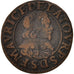 Coin, France, BOUILLON & SEDAN, Double Tournois, 1632, VF(30-35), Copper