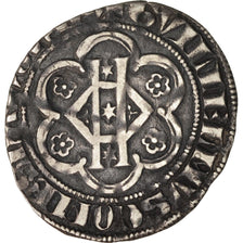 FRENCH STATES, Hainaut, Guillaume Ier, 1/3 Gros, Valenciennes, TTB, Argent