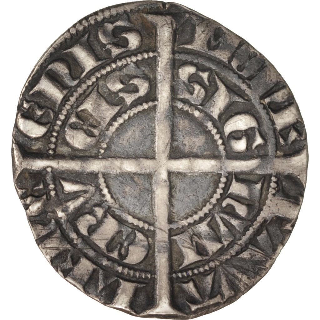 FRENCH STATES, Hainaut, Guillaume Ier, 1/3 Gros, Valenciennes, TTB, Argent