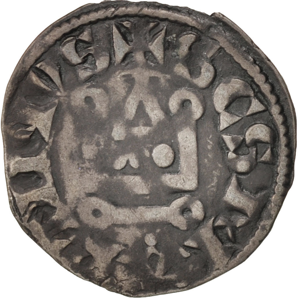 Frankreich, Philippe IV Le Bel, Denier Tournois, S+, Billon, Duplessy:225