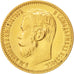 Russia, Nicholas II, 5 Roubles, 1898, St. Petersburg, AU(50-53), Gold, KM:62