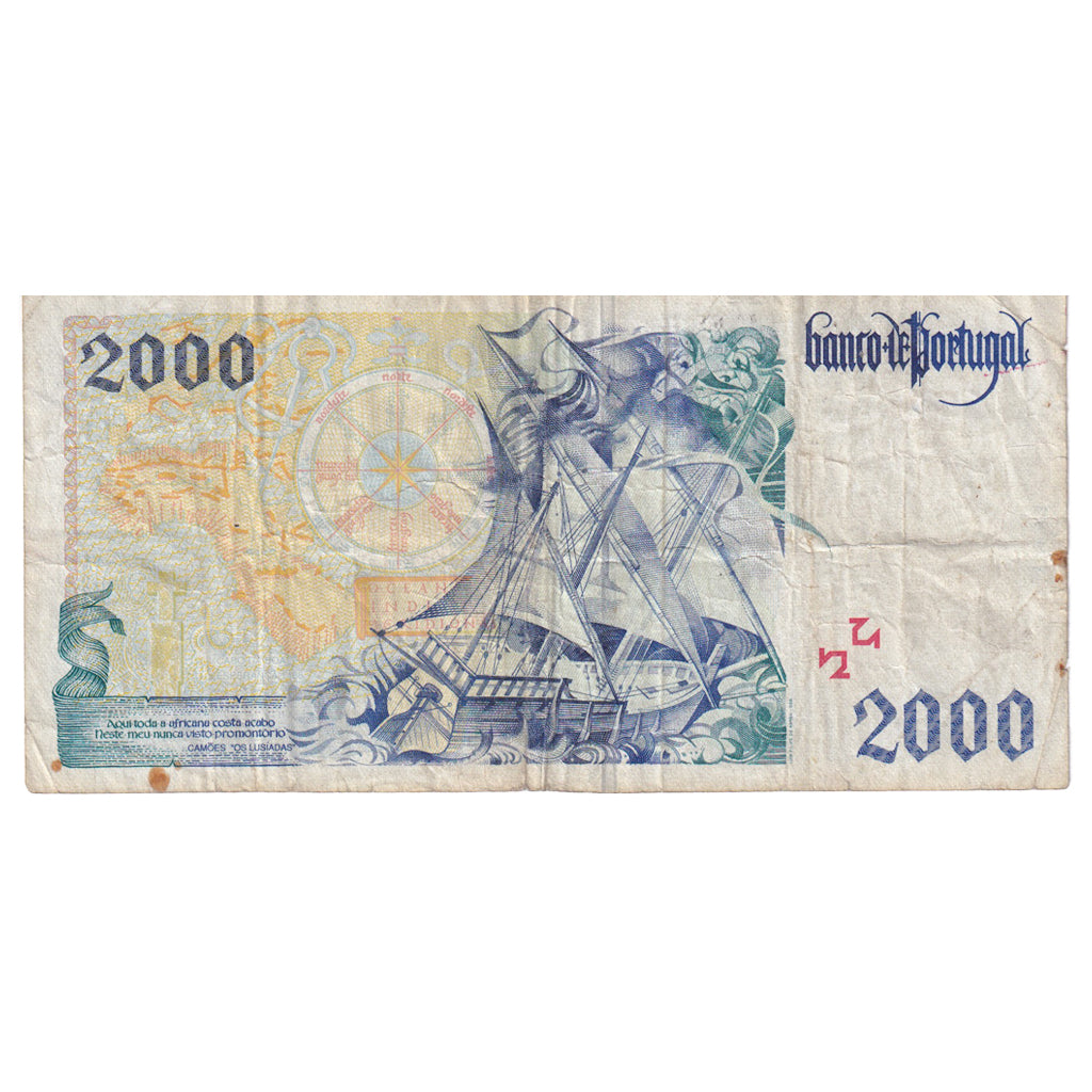Billet, Portugal, 2000 Escudos, 1996-02-01, KM:189b, TB