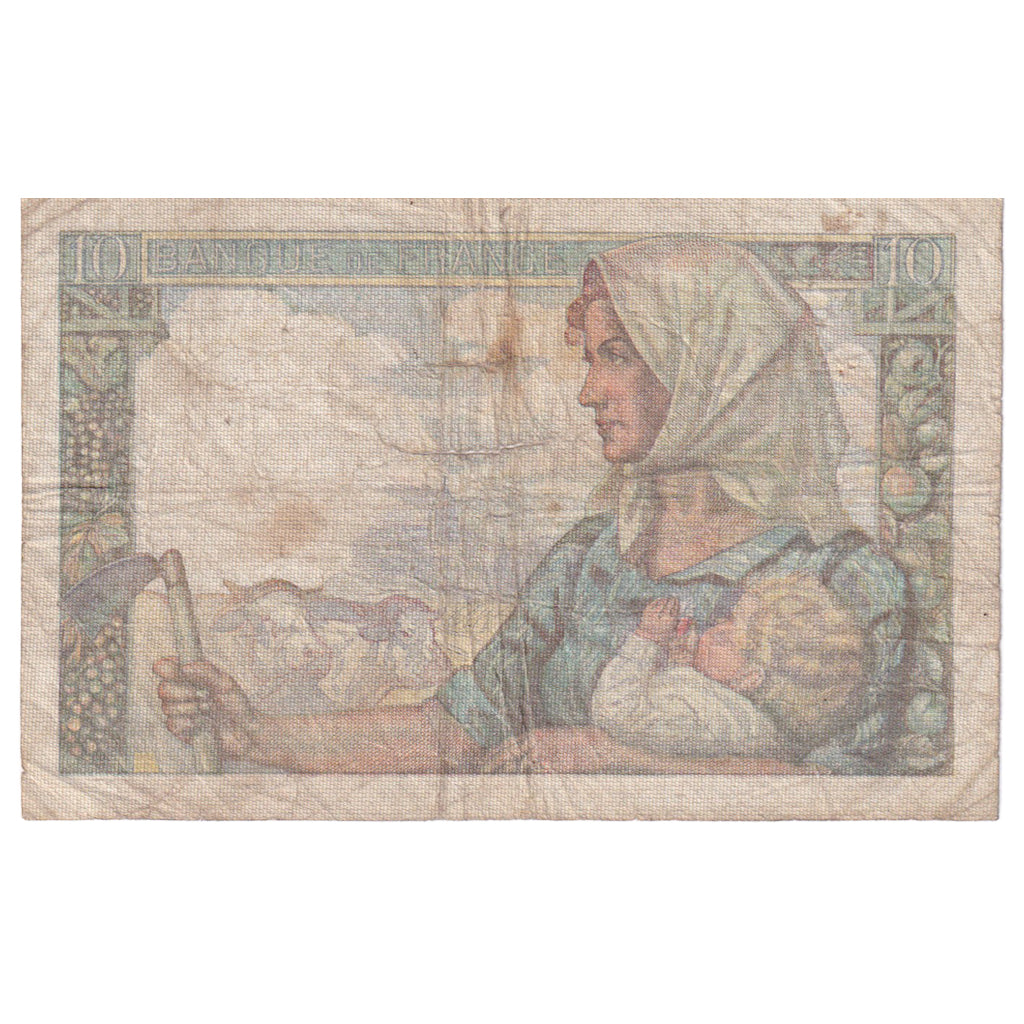 Frankrijk, 10 Francs, Mineur, 1945, Q.101, B, Fayette:8.14, KM:99e