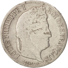 Moneta, Francia, Louis-Philippe, 1/2 Franc, 1839, Rouen, B, Argento, KM:741.2