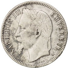 France, Franc, 1868, Paris, VF(20-25), Silver, KM:806.1, Gadoury:463