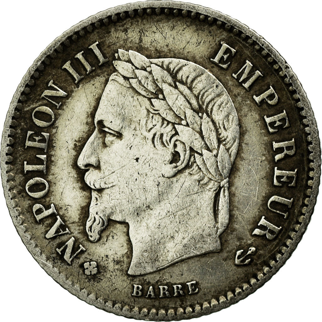 Coin, France, Napoleon III, Napoléon III, 20 Centimes, 1867, Strasbourg