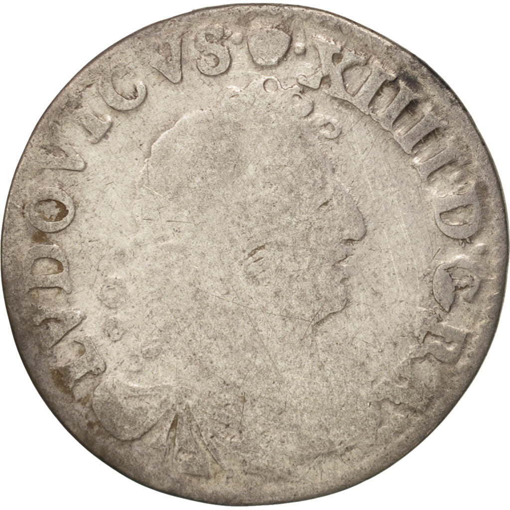 Francia, Louis XIV, 4 Sols dits « des Traitants », 1676, Lyon, B, Vimy, KM 232.2