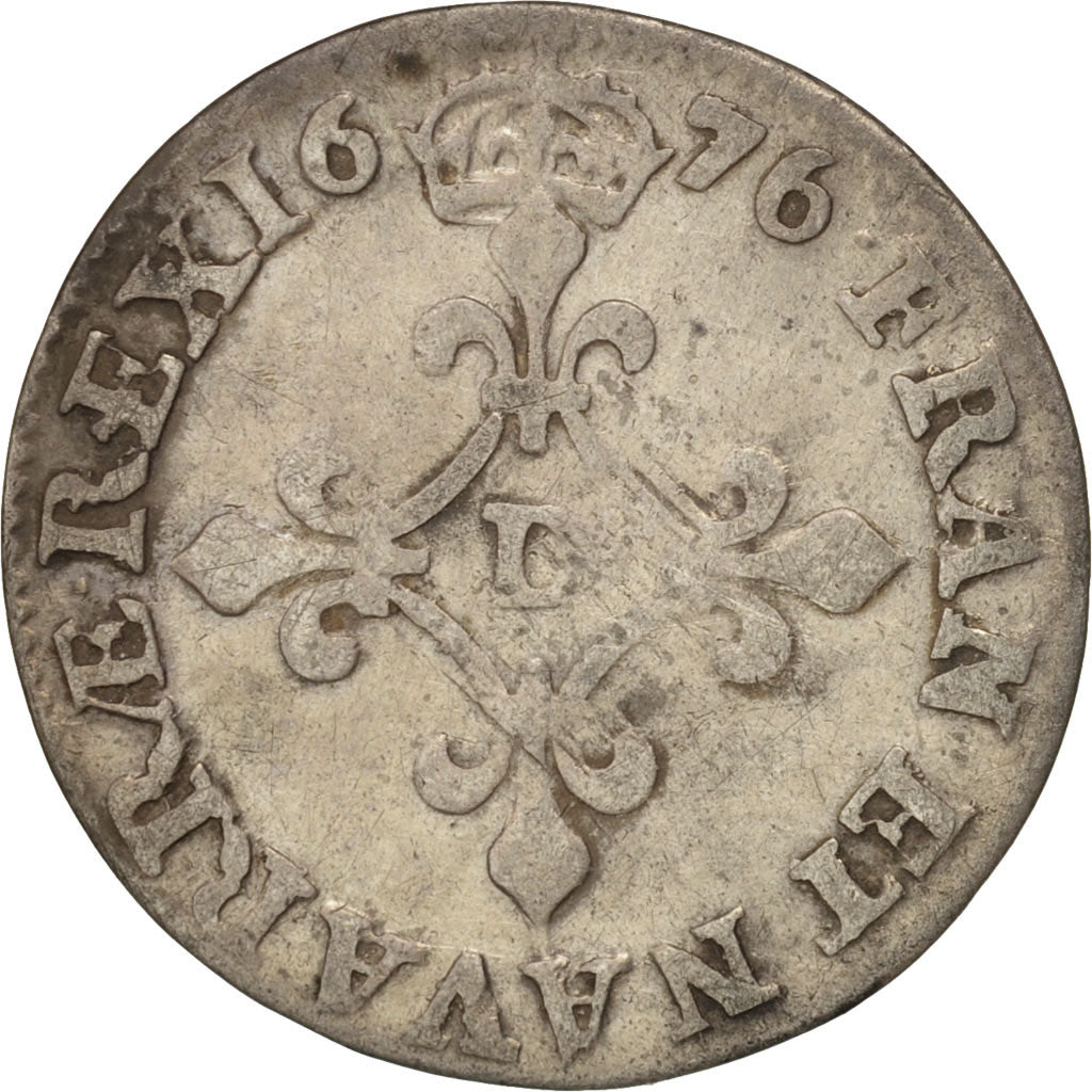 Francia, Louis XIV, 4 Sols dits « des Traitants », 1676, Lyon, B, Vimy, KM 232.2