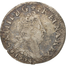 France, Louis XIV, 5 Sols aux insignes, 1704, Strasbourg, KM 337.4, Gadoury 108