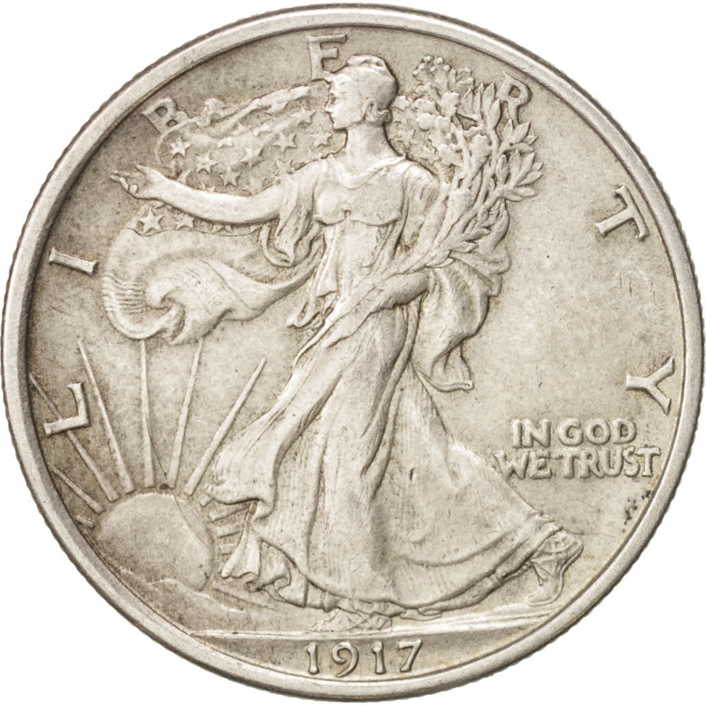United States, Walking Liberty Half Dollar, 1917, Philadelphia, KM 142