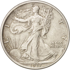 United States, Walking Liberty Half Dollar, 1917, Philadelphia, KM 142