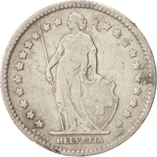 Switzerland, Franc, 1877, Bern, VF(20-25), Silver, KM:24
