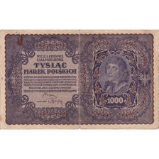 Biljet, Polen, 1000 Marek, 1919, 1919-08-23, KM:29, TB