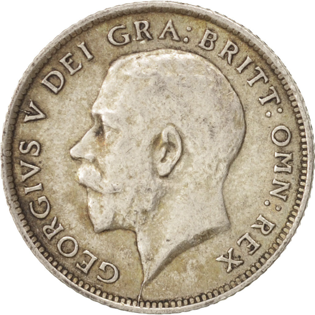 Great Britain, George V, 6 Pence, 1916, EF(40-45), Silver, KM:815