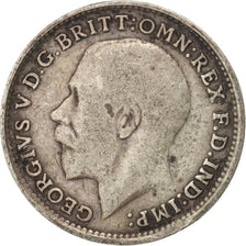Great Britain, George V, 3 Pence, 1914, EF(40-45), Silver, KM:813