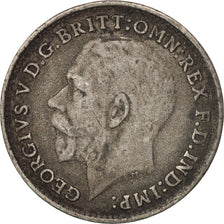 Great Britain, George V, 3 Pence, 1916, EF(40-45), Silver, KM:813