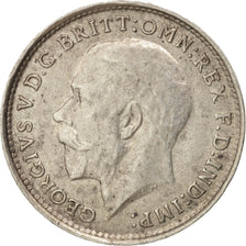 Großbritannien, George V, 3 Pence, 1919, SS+, Silber, KM:813