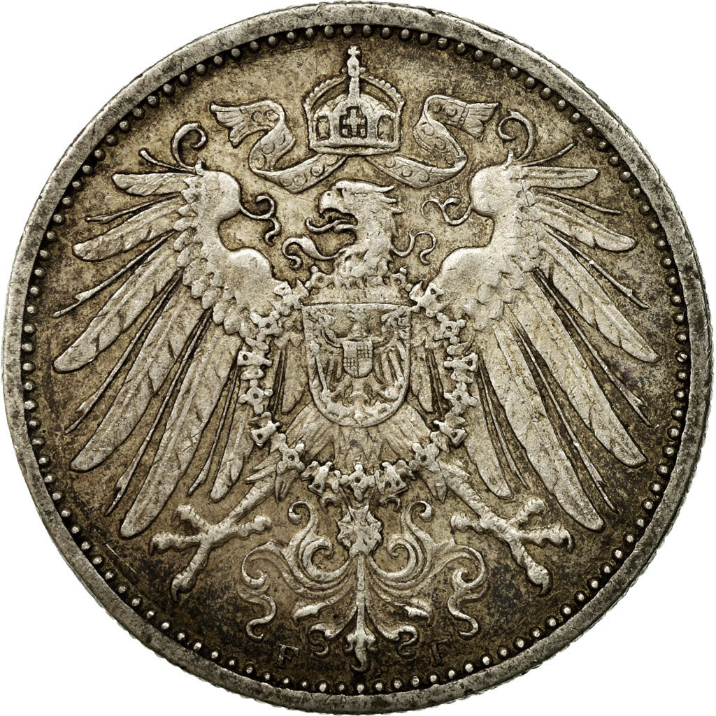 Coin, GERMANY - EMPIRE, Wilhelm II, Mark, 1906, Muldenhütten, EF(40-45)