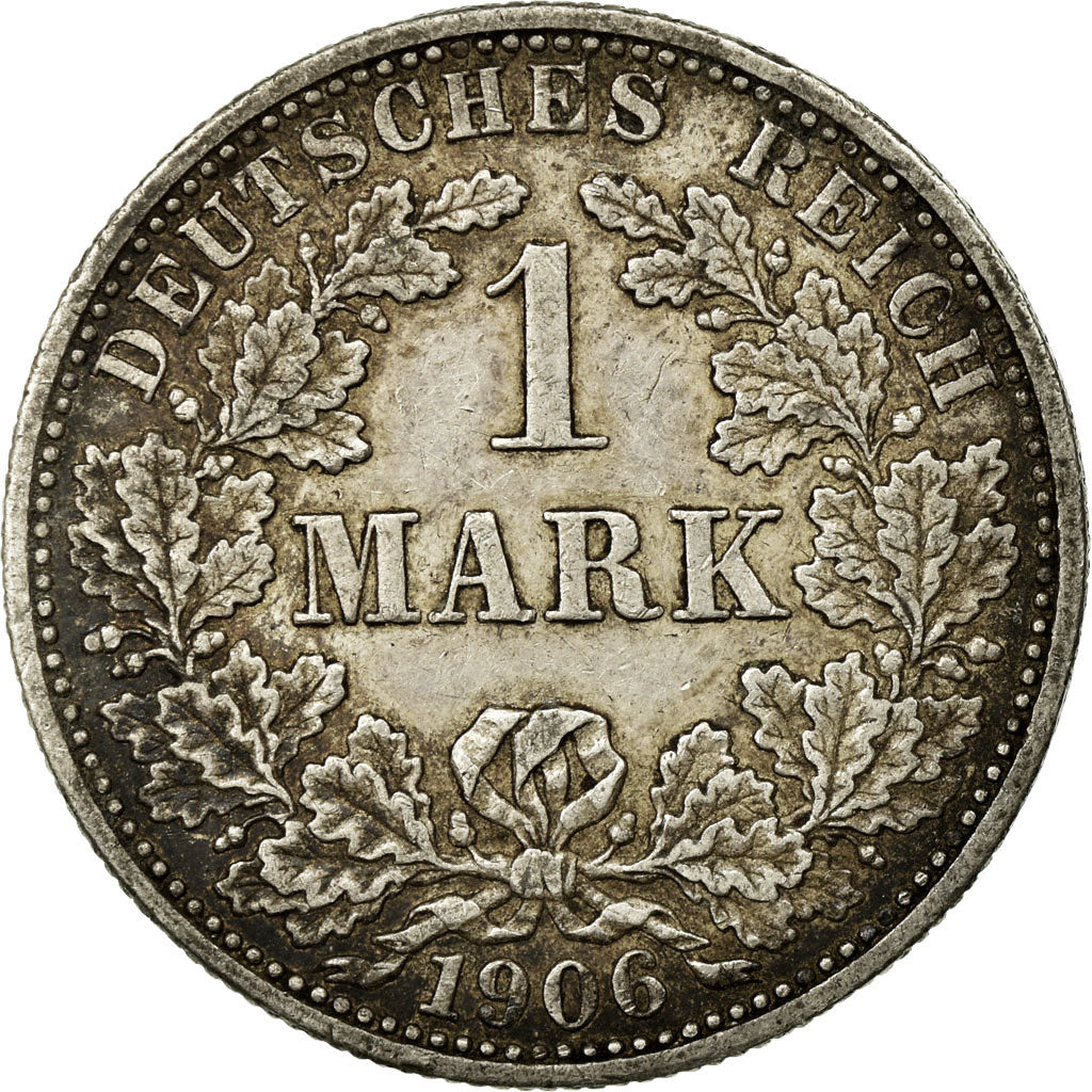 Coin, GERMANY - EMPIRE, Wilhelm II, Mark, 1906, Muldenhütten, EF(40-45)