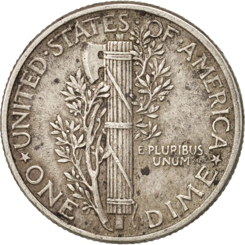 Moneta, Stati Uniti, Mercury Dime, Dime, 1942, U.S. Mint, Philadelphia, BB+