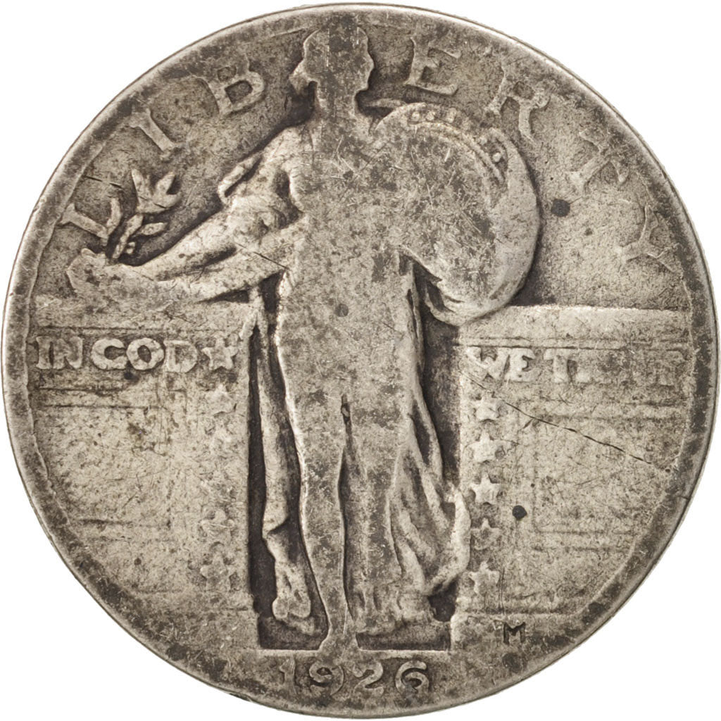 Coin, United States, Standing Liberty Quarter, Quarter, 1926, U.S. Mint