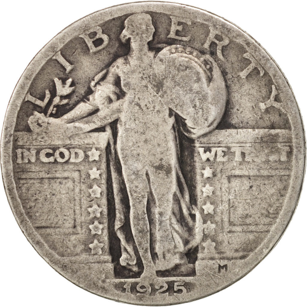 United States, Standing Liberty Quarter, 1925, Philadelphia, KM 145