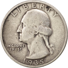 United States, Washington Quarter, 1935, Philadelphia, KM 164