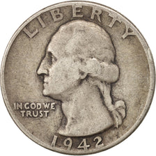 United States, Washington Quarter, 1942, Philadelphia, KM 164