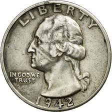 Coin, United States, Washington Quarter, Quarter, 1942, U.S. Mint, San
