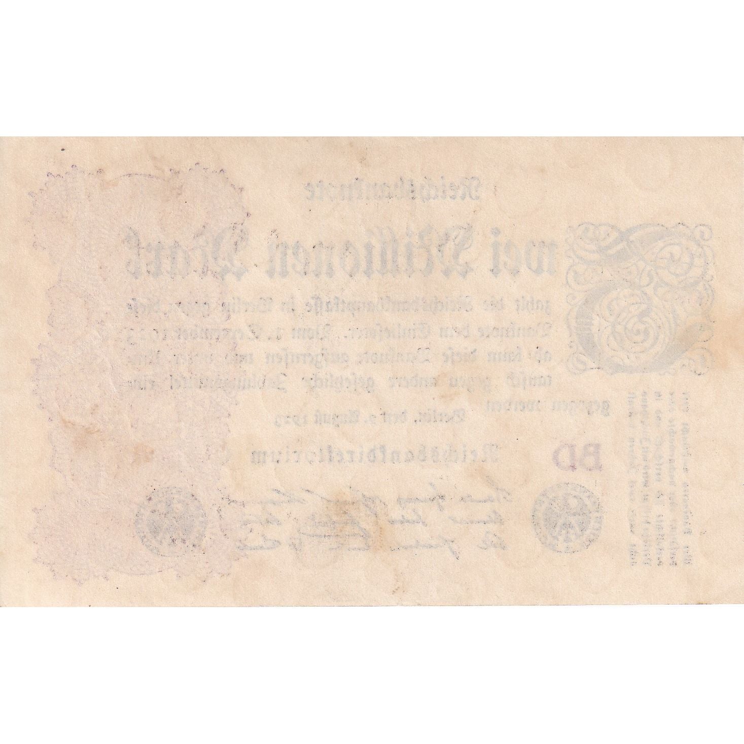 Banknote, Germany, 2 Millionen Mark, 1923, KM:104a, EF(40-45)