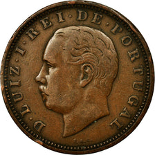 Coin, Portugal, Luiz I, 20 Reis, 1883, EF(40-45), Bronze, KM:527