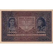 Banknote, Poland, 5000 Marek, 1920, 1920-02-07, KM:31, AU(55-58)