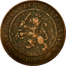 Coin, Netherlands, William III, 2-1/2 Cent, 1880, Utrecht, EF(40-45), Bronze