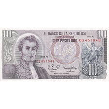 Billete, 10 Pesos Oro, Colombia, 1980-08-07, KM:407g, UNC