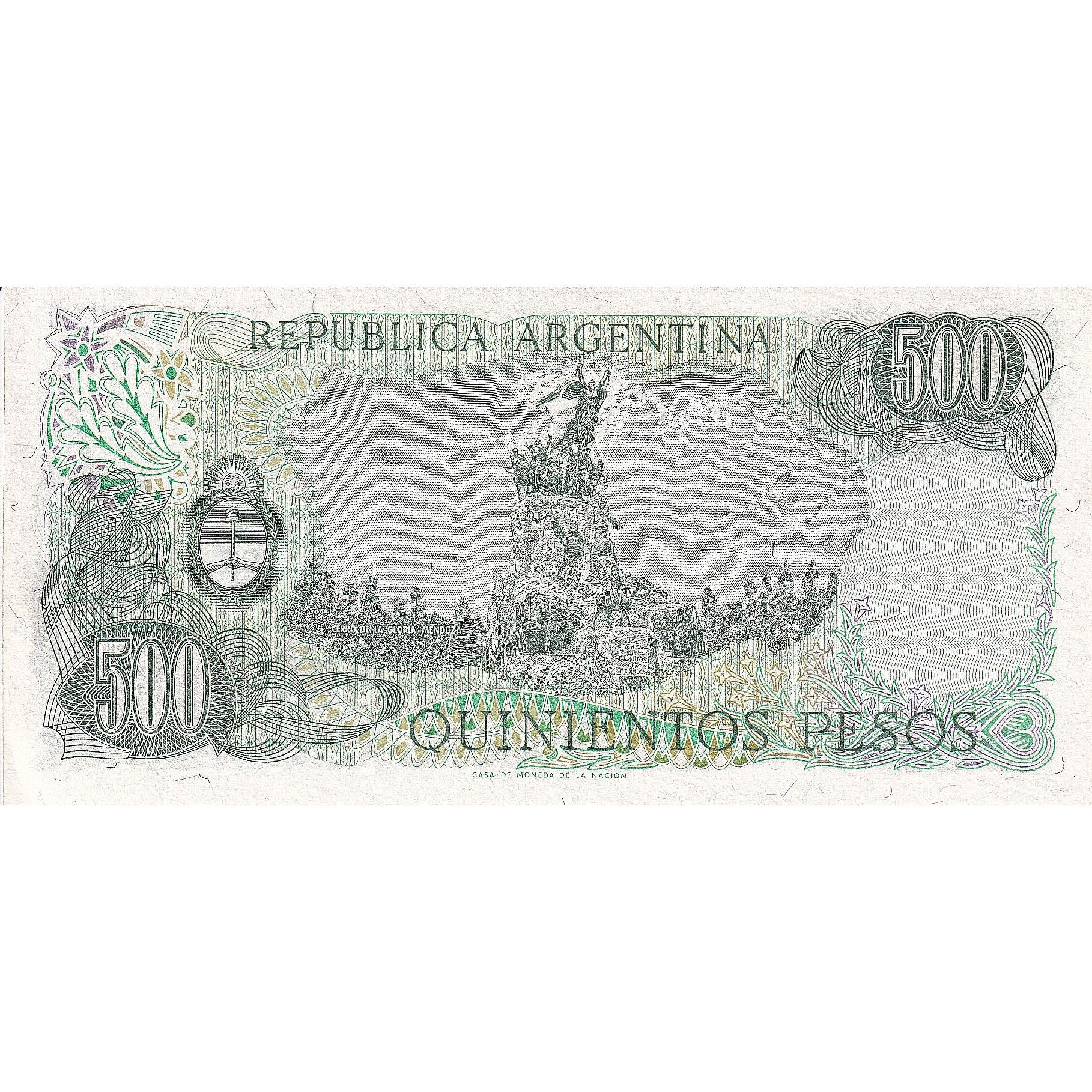 Billete, 500 Pesos, Argentina, KM:303c, UNC