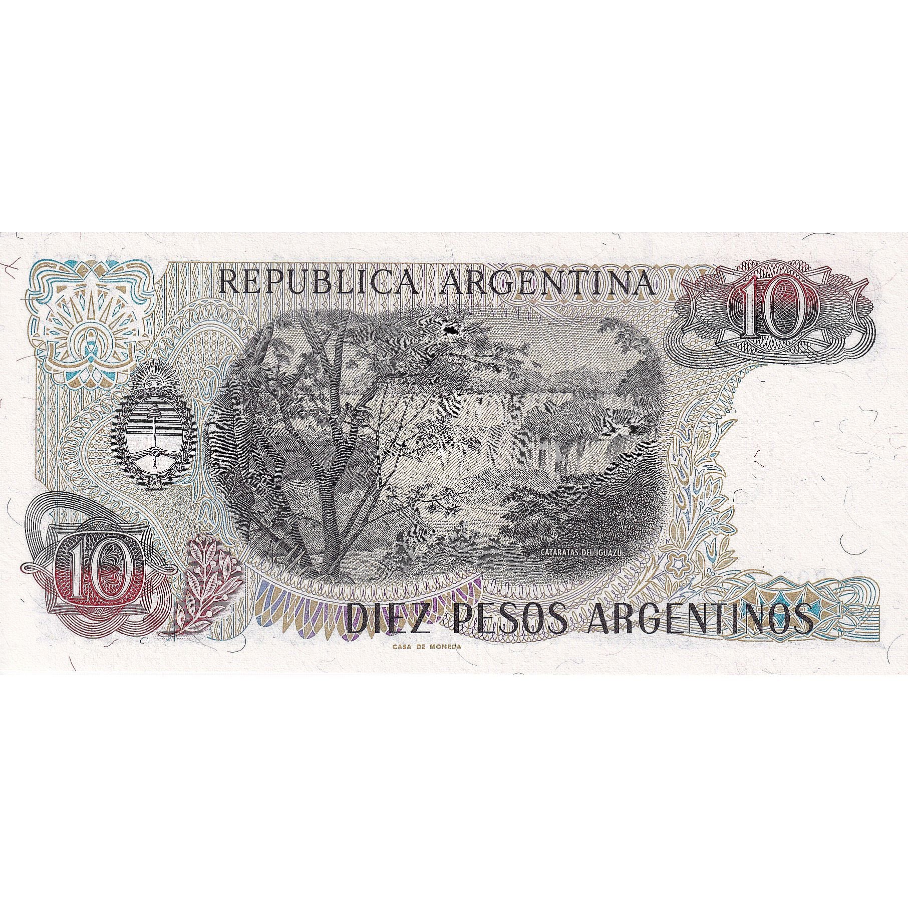 Billete, 10 Pesos Argentinos, Argentina, KM:313a, UNC