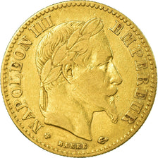 Moneta, Francia, Napoleon III, Napoléon III, 10 Francs, 1862, Strasbourg, BB
