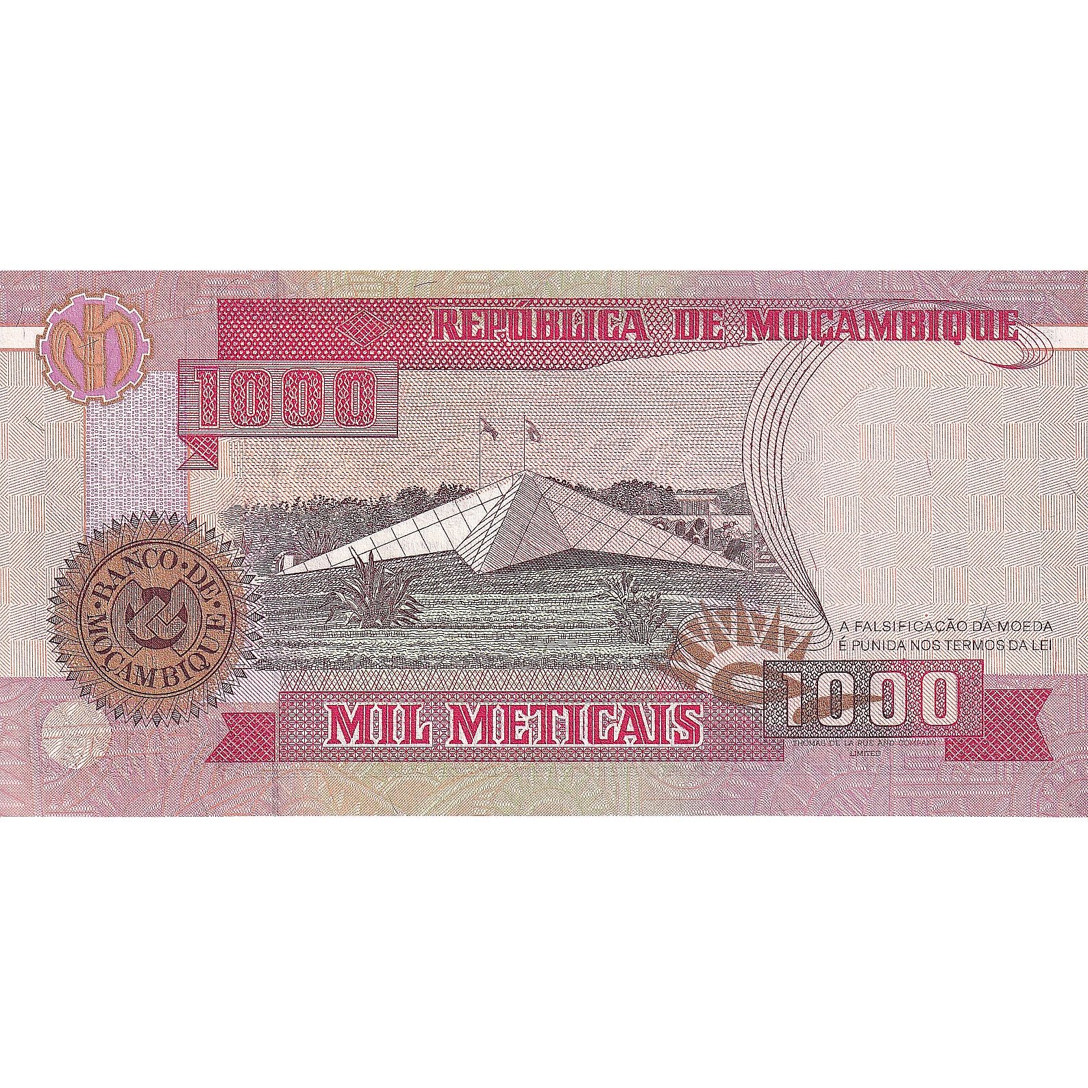 Banknote, Mozambique, 1000 Meticais, 1991-1993, 1991-06-16, KM:135, UNC(65-70)