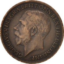 Coin, Great Britain, George V, Farthing, 1917, EF(40-45), Bronze, KM:808.1