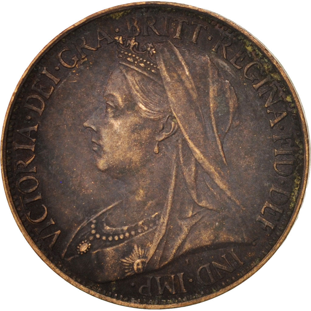 Great Britain, Victoria, Farthing, 1901, EF(40-45), Bronze, KM:788.2