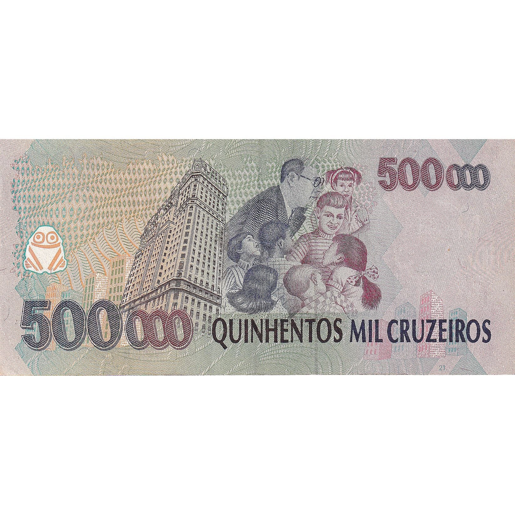 Banknote, Brazil, 500,000 Cruzeiros, 1993, KM:236c, UNC(65-70)