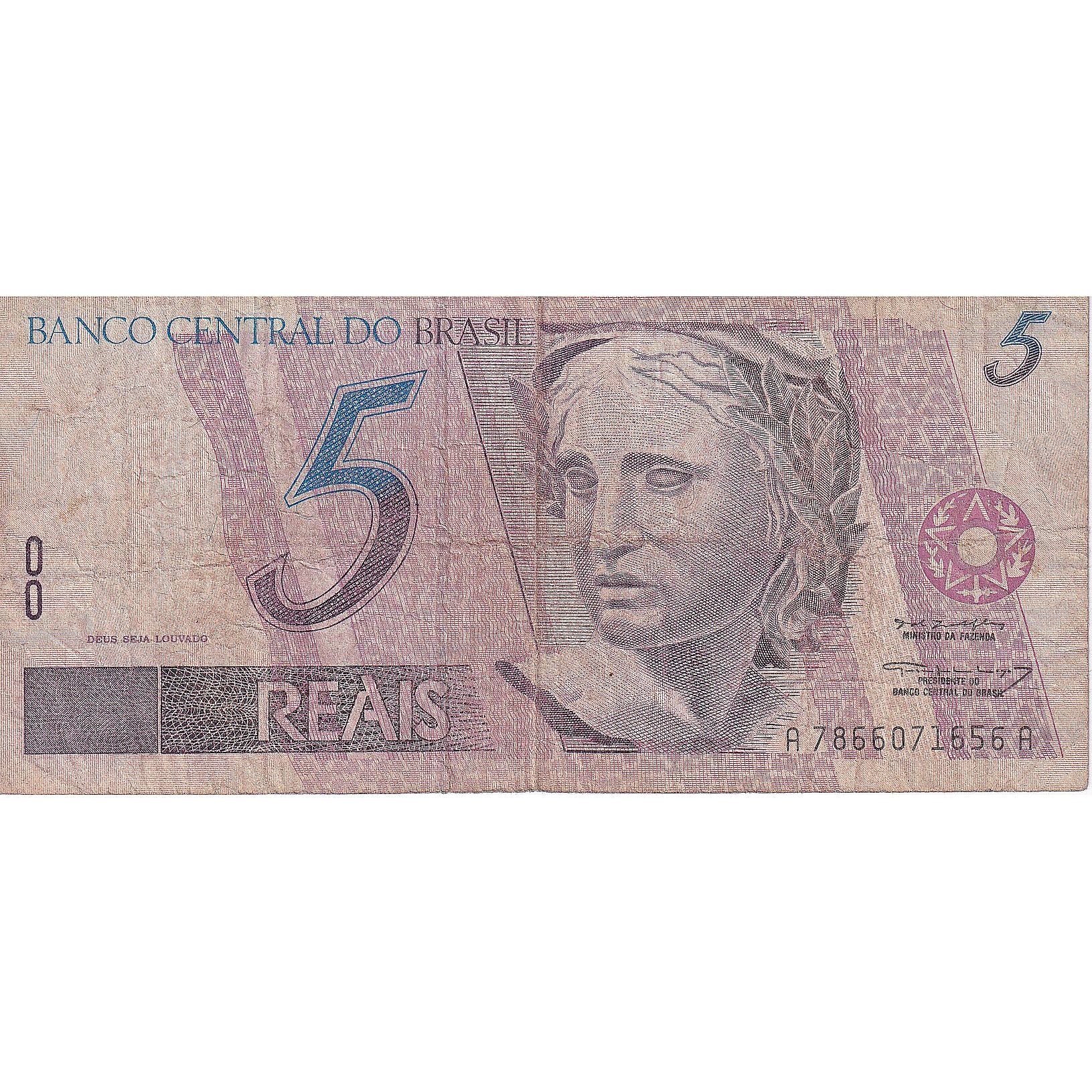 Billete, 5 Reais, 1994, Brasil, 1994-1997, KM:244g, BC