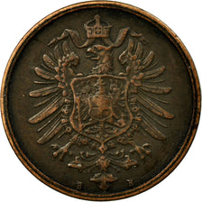 Coin, GERMANY - EMPIRE, Wilhelm I, 2 Pfennig, 1876, Hannover, EF(40-45), Copper