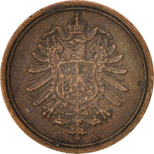 GERMANY - EMPIRE, Wilhelm I, Pfennig, 1887, Berlin, EF(40-45), Copper, KM:1