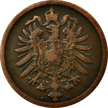 Coin, GERMANY - EMPIRE, Wilhelm I, 2 Pfennig, 1875, Frankfurt, EF(40-45)