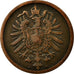 Moneta, GERMANIA - IMPERO, Wilhelm I, 2 Pfennig, 1875, Frankfurt, BB, Rame, KM:2