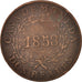 Argentina, BUENOS AIRES, 2 Réales, 1853, Buenos Aires, VF(30-35), Copper, KM:9