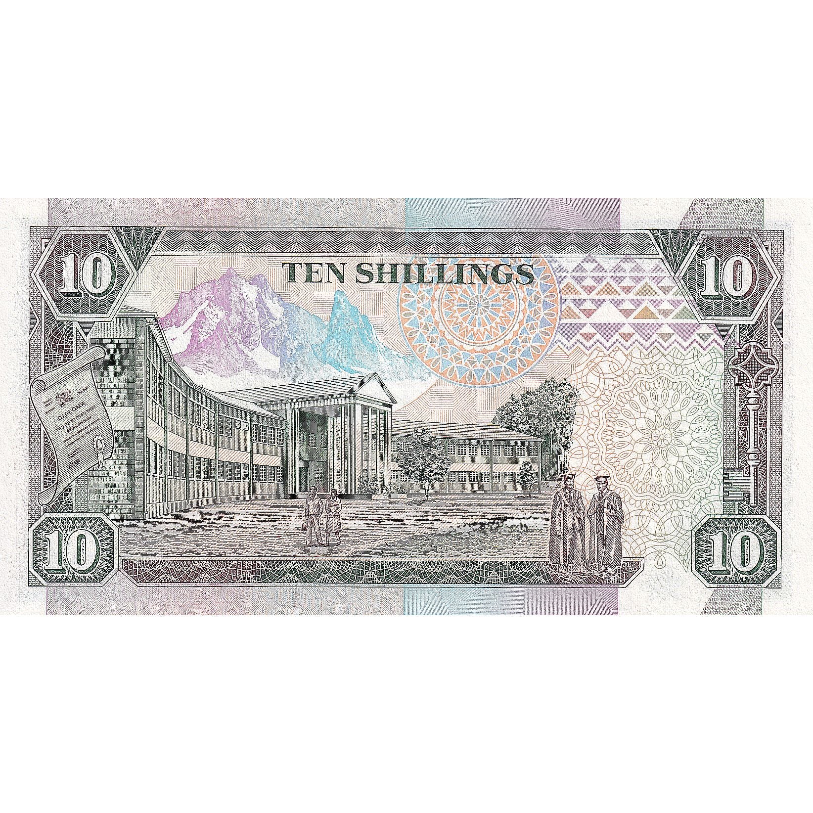 Kenya, 10 Shillings, 1992, 1992-01-02, KM:24d, UNC(65-70)