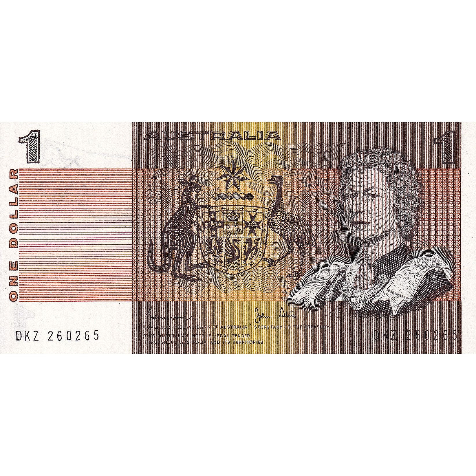 Australia, 1 Dollar, KM:37a, UNC(65-70)