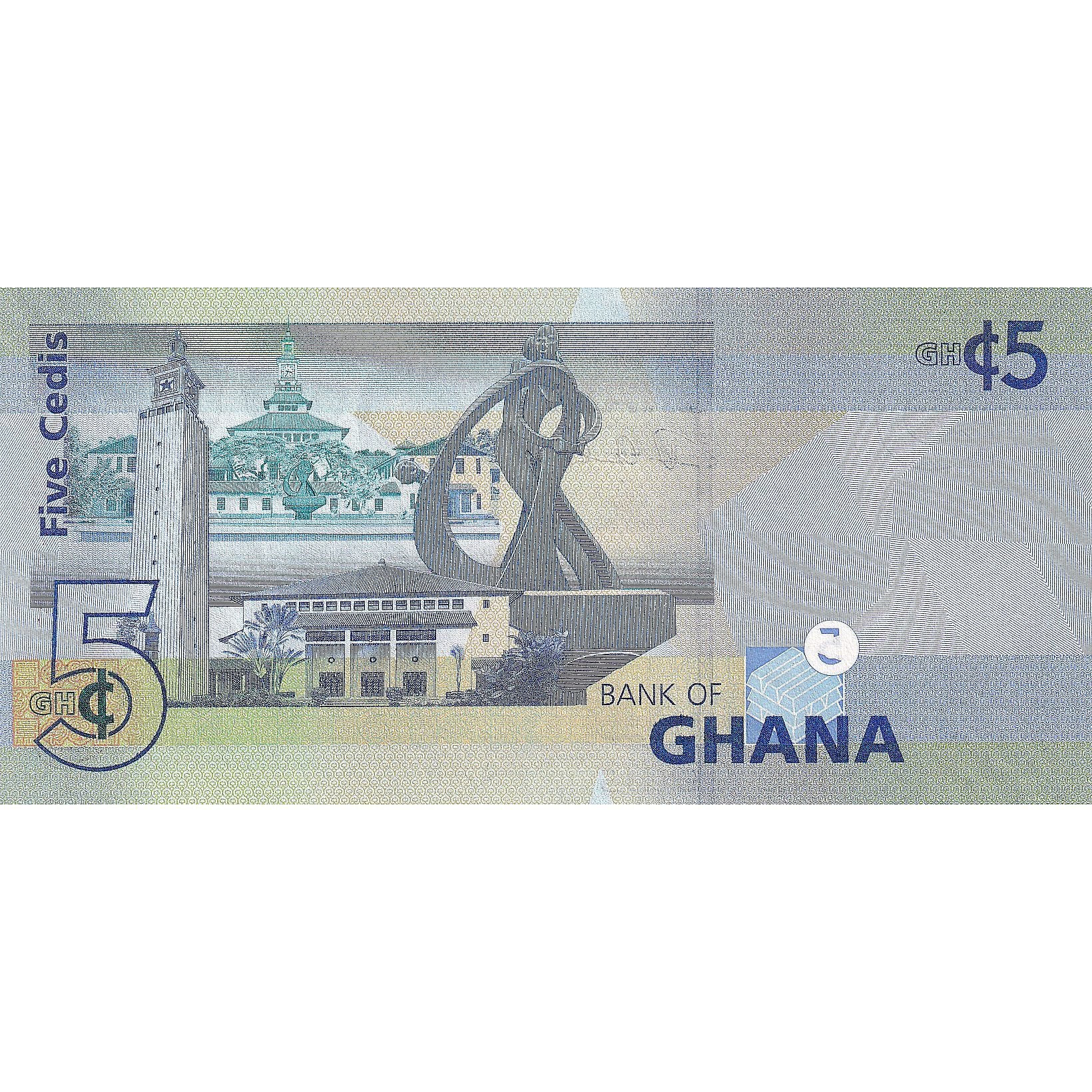 Ghana, 5 Cedis, 2007, 2007-07-01, UNC(65-70)